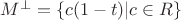 $M^{ \perp}=\left\lbrace c(1-t) \vert c \in R \right\rbrace$