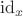 $\mathrm{id}_x$