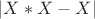 $|X*X-X|$
