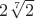 $2\sqrt[7]{2}$