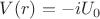 $V(r)=-iU_0$ $V(r)=-iU_0$