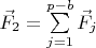 $\vec F_2 =\sum\limits_{j=1}^{p-b}\vec F_j$