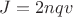 $ J = 2 nqv  $