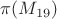 $\pi(M_{19})$