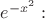 $e^{-x^{2}}:$