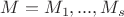 $M= {M_1, . . . ,M_s}$