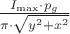 $\frac{I_{\max}\cdot p_g}{\pi\cdot \sqrt{y^2+x^2}}$