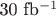 30~\text{fb}^{-1}