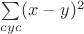 $\sum\limits_{cyc}(x-y)^2$