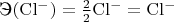 $\mathrm{\text{Э}(Cl^-) = \frac {2}{2}Cl^- = Cl^-}$