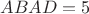$AB и AD = 5$