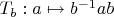 $T_b:a \mapsto b^{-1}ab$