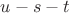 $u-s-t$
