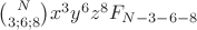 $\binom N{3;6;8}x^3y^6z^8F_{N-3-6-8}$