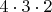 ${4\cdot3\cdot2}$