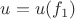 $u=u(f_1)$