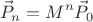 $$\vec P_{n}=M^n \vec P_0$$