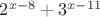 $2^{x-8}+3^{x-11}$