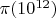 $\pi(10^{12})$