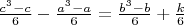 $\frac{c^3-c}6-\frac{a^3-a}6=\frac{b^3-b}6+\frac k6$