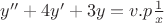 $y''+4y'+3y=v.p\frac{1}{x}$