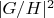 $|G/H|^2$