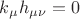 $k_{\mu} h_{\mu \nu} = 0$
