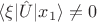 $\langle \xi | \hat U | x_1 \rangle \ne 0$