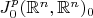 $J^p_0(\mathbb{R}^n,\mathbb{R}^n)_0$