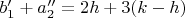 $b_1'+a_2''=2h+3(k-h)$