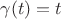 $\gamma (t)=t$
