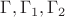 $\Gamma,\Gamma_1,\Gamma_2$