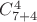 $C_{7+4}^{4}$