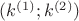 $(k^{(1)}; k^{(2)})$