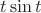 $t\sin t$