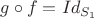 $g\circ f=Id_{S_1}$