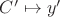 $C^\prime\mapsto y^\prime$