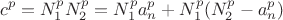 $$c^p=N_1^pN_2^p=N_1^p a_n^p+N_1^p(N_2^p-a_n^p)$$