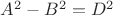 $A^2-B^2=D^2$ $A^2-B^2=D^2$