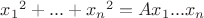 ${x_1}^2+...+{x_n}^2=Ax_1...x_n$