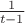 $\frac 1{t-1}$