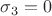 $\sigma_3=0$