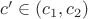 $c'\in (c_1,c_2)$ $c'\in (c_1,c_2)$