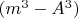 $(m^3-A^3)$