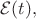 $\mathcal{E}(t),$