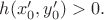 $h(x_0',y'_0)>0.$