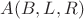 $A(B,L,R)$