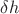 $\delta h$