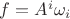 $f=A^{i}\omega_{i}$