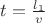 $t=\frac{l_1}{v}$